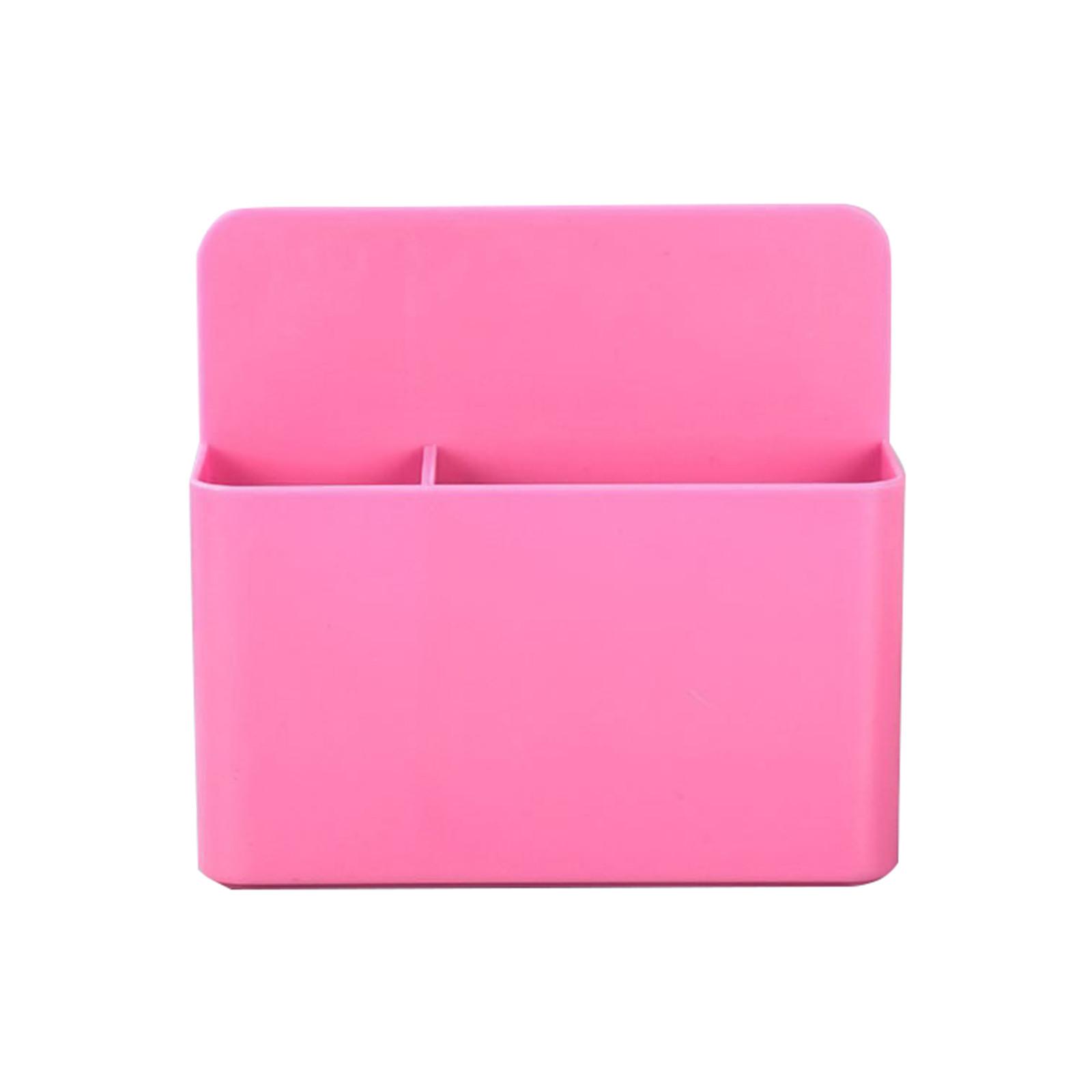 

Magnetic Whiteboard Pen Holder Plastic Multifunctional Storage Box Organizer for Office Classroom Desk Accessories with Strong Adhesive Backing One Size рожевий