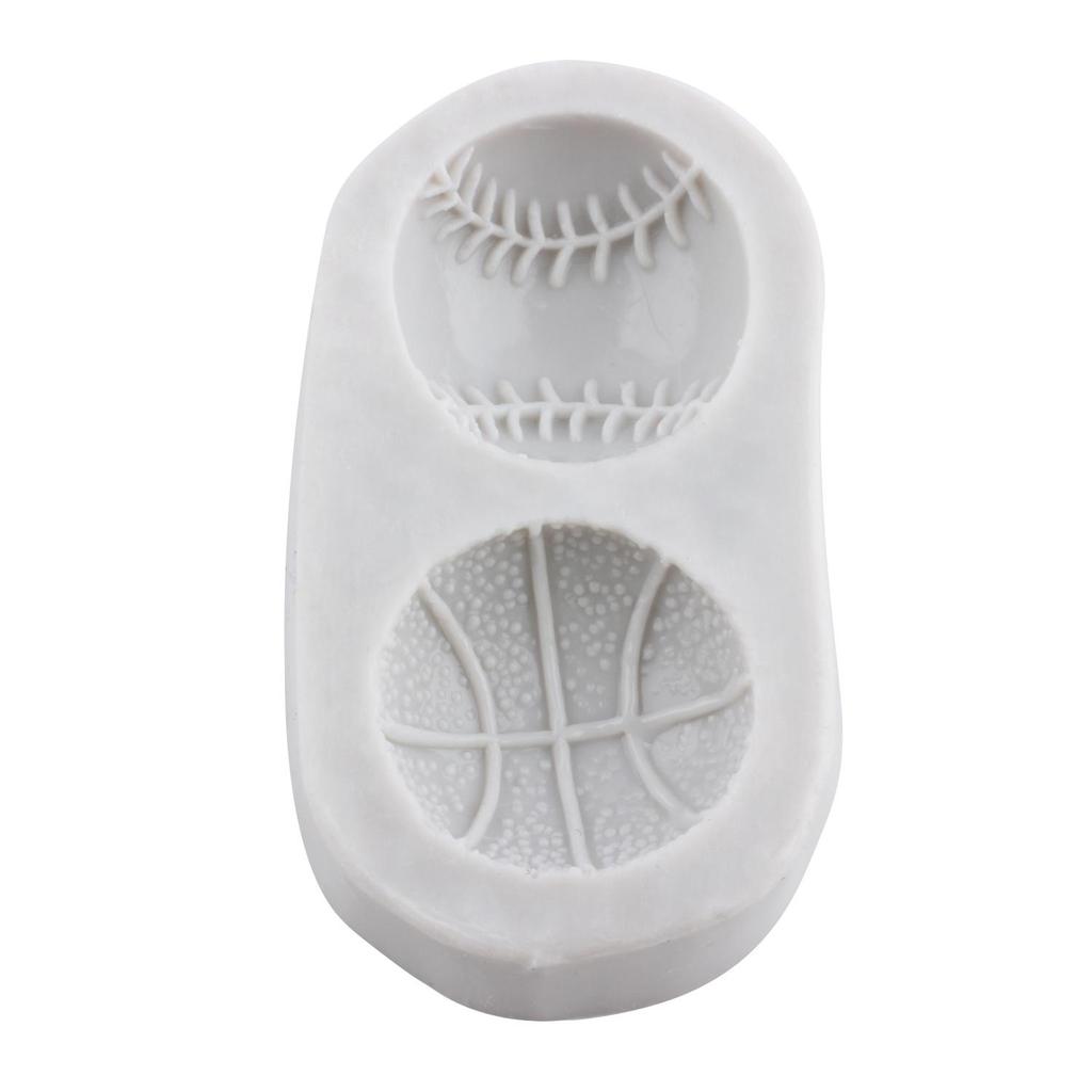 Baseball Silicone Mold Basketball Fondant Molds Cake Decorating Tools Cupcake Topper Candy Sugar Craft Gum Paste Polymer Clay