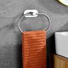 1PC Wall Mounted Toilet Towel Holder Stainless Steel Cloth Rack Kitchen Roll Towel Holder Bathroom Towel Hanger Hanging Organizer
