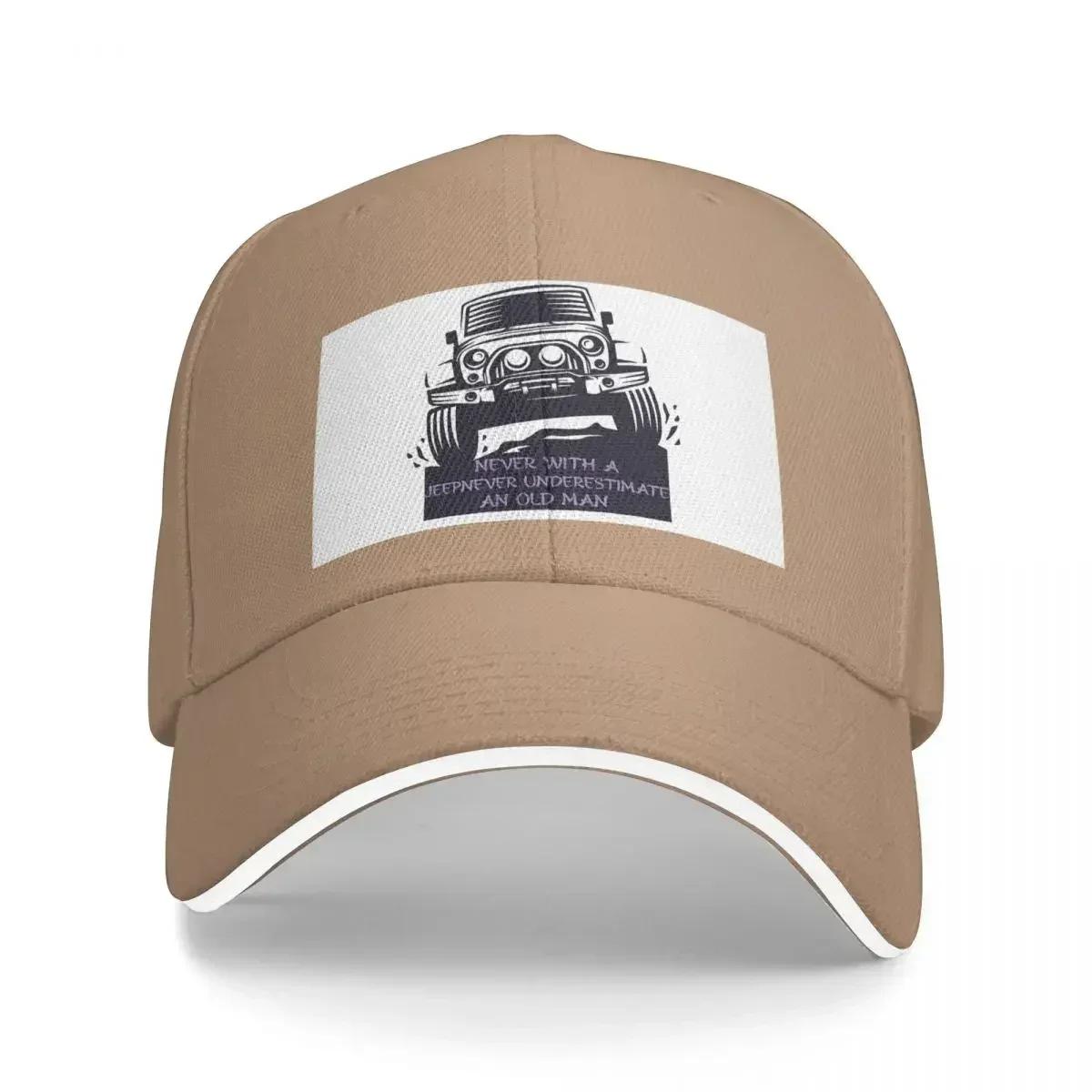 Never Underestimate An Old Man With A  Gift Baseball Caps Snapback Fashion Baseball Hats Breathable Casual Outdoor Unisex One Size