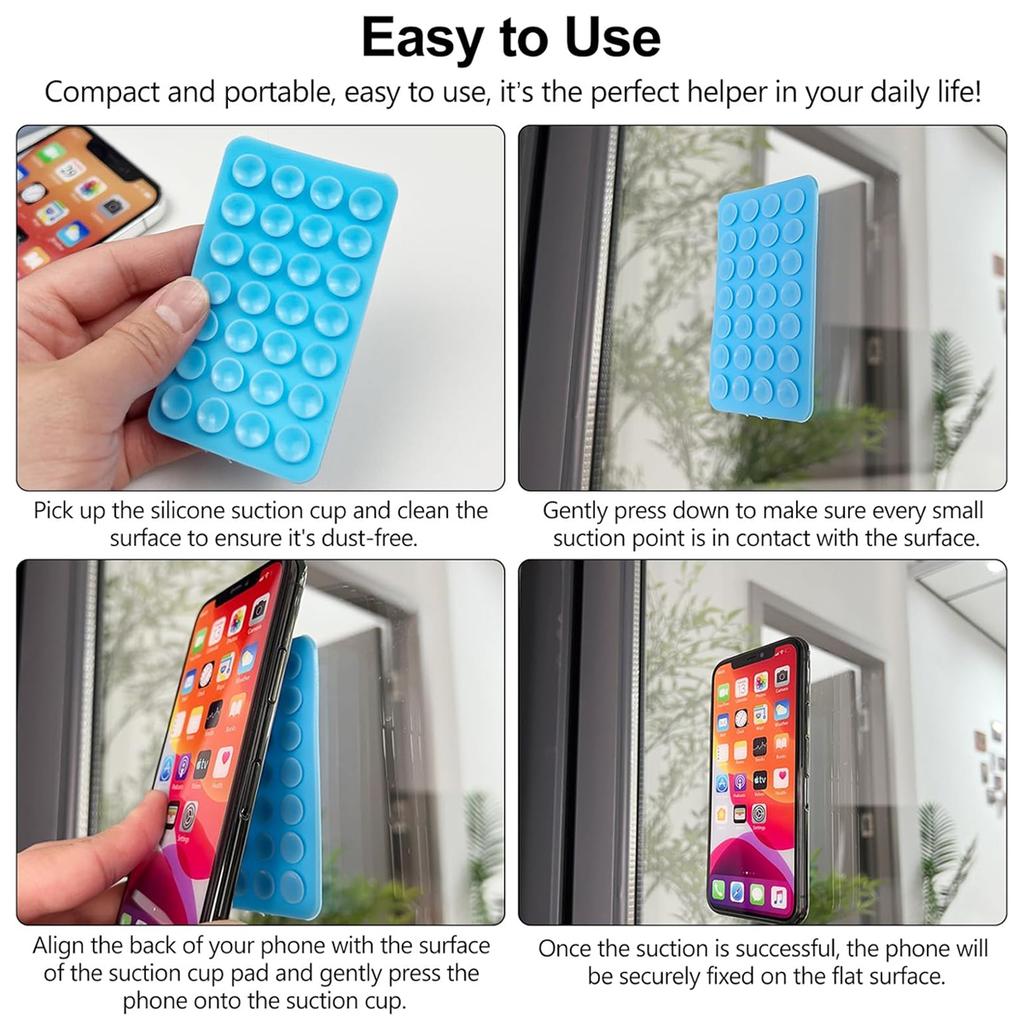Sticker/Double-sided Suction Cup Adhesive Silicone Suction Pad Bracket Multifunction Rubber Sucker Pad Durable Mobile Phone