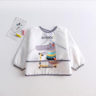 Waterproof Stain-Resistant Baby Bib: Long-Sleeved Protective Smock for Infants & Children