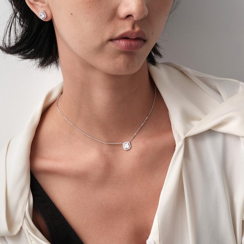 APM Monaco FESTIVAL Romantic Confession Small sugar zirconia adjustable friend synthetic cubic zirconia necklace for women WC6789OX