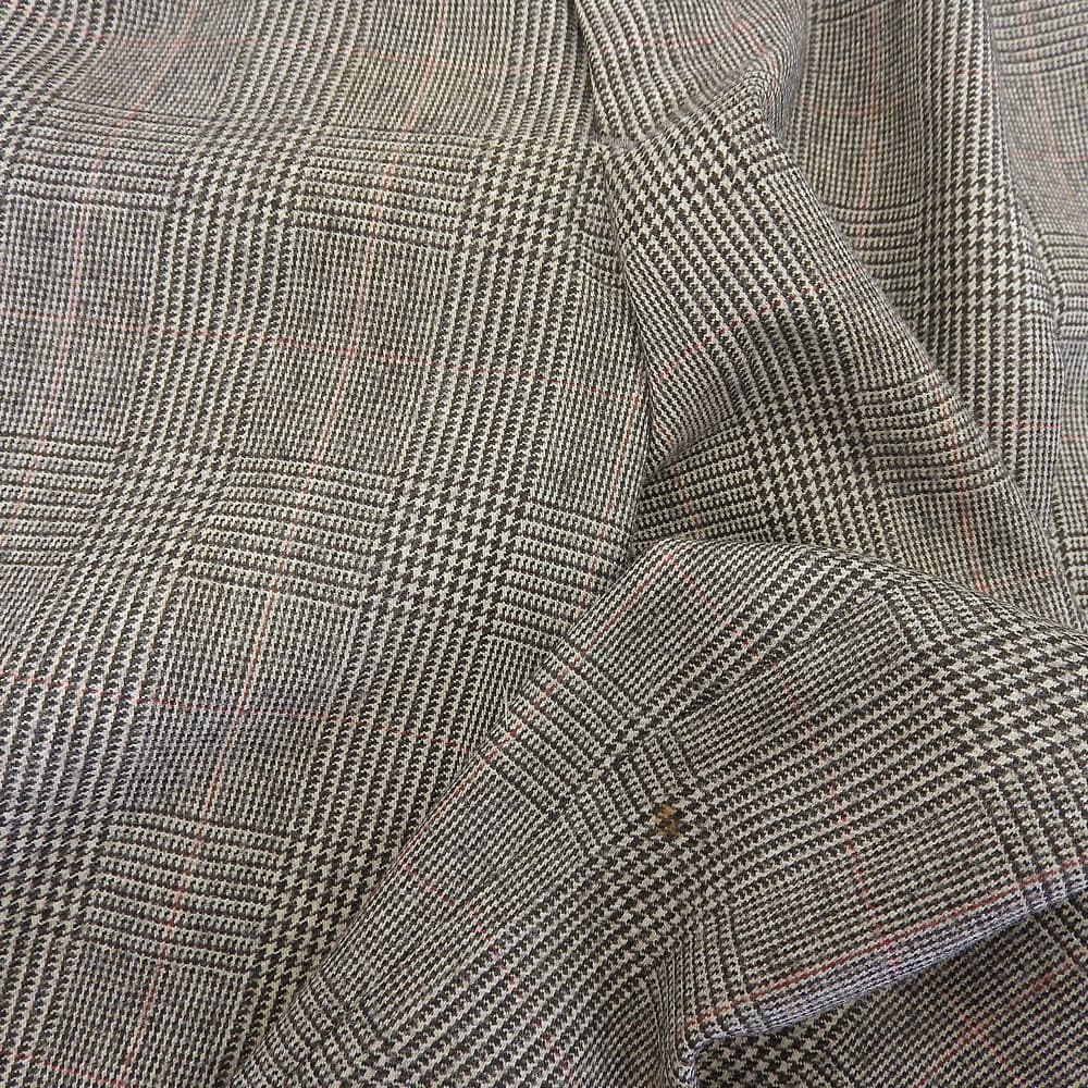 Brooks Brothers Men's Glen Plaid Wool and Cashmere Jacket and Pants Suit, Brown, Size 40, 34W Suit Setup 40/34W BrownUsed