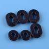 6Pcs Motorcycle Buffer Rubber Oval Side Cover Grommet Fit For Honda CG125 Black