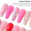 12-Compartment Mixed Nail Glitter Powder, Holographic Hexagon Flakes, Sparkly Sequins for Nail Art Designs