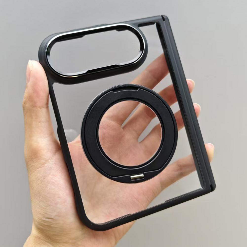 Clear Protective Case for IPhoneDuo 2026 Phone Protector with 360 Degree Rotatable Kickstand Anti-yellowing Phone Cover
