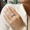 Factory   Hip Hop Fine Jewelry  Iced Out 925 Sterling Silver Moissanite Ring Luxury Jewelry Engagement Ring