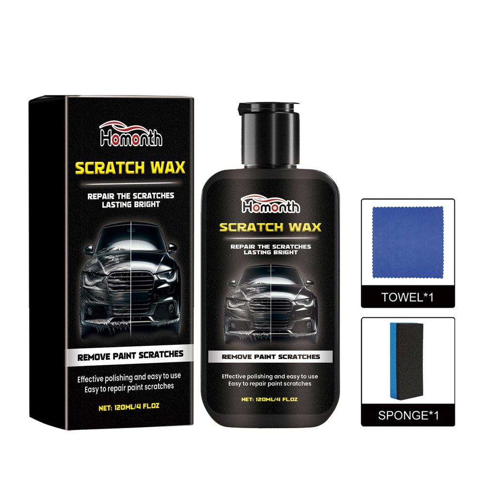 HOMONTH Auto Scratch Remover Nástroje pro péči o lak Auto Swirl Remover Oprava škrábanců Leštění Auto karosérie Brusná směs Anti Scratch Wax