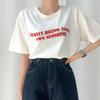 New Letter Fun Printed Women Cotton T-shirt Summer Fashion Retro Personality Y2k Top Casual Plus Size Fashion Round Neck T-shirt