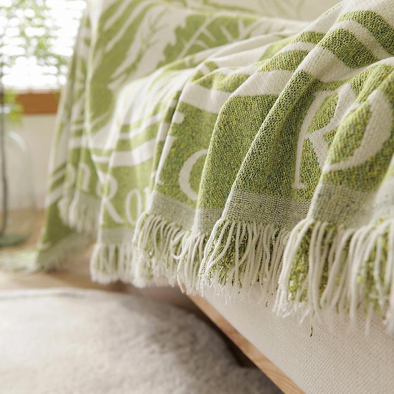Modern Minimalist Rural Plant Sofa Towel Chenille Sofa Cover Four Seasons Universal All-Inclusive Full Covered Sofa