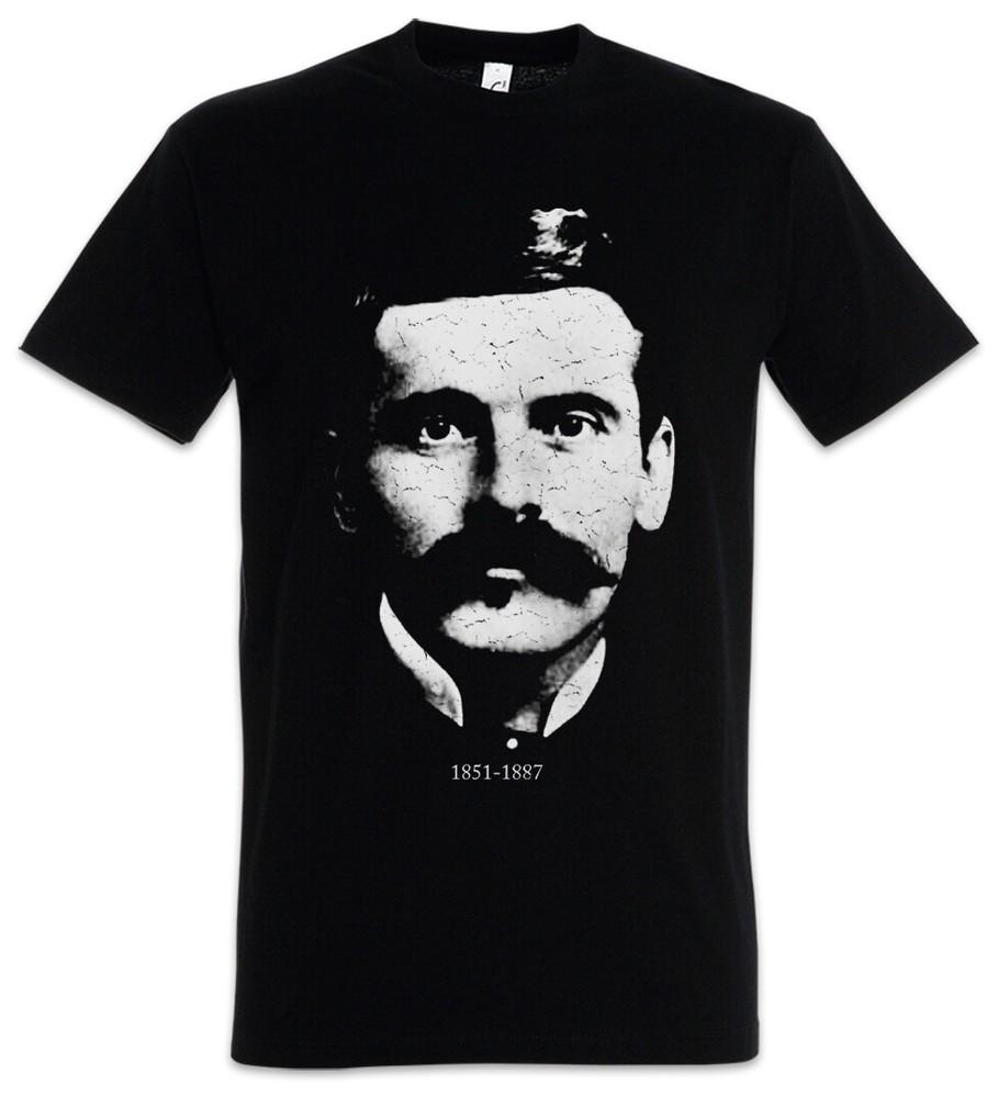 

Doc Holliday Portrait T-Shirt Western Retro Longabaugh Gunslinger Picture S