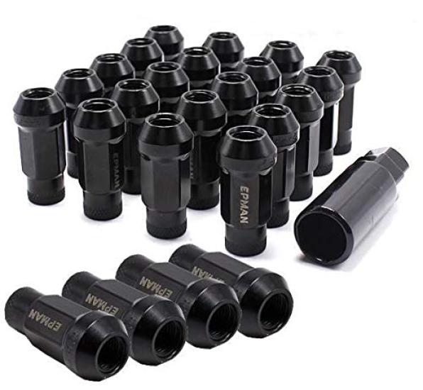 

Wellvie Стильное стальное колесо M12 x Головка 24 Гоночный хром Длинная гайка для Toyota Caravan Custom Экстерьер Автомобиль Автотовары Гайки, P1.25 Черный, В комплекте, чёрный