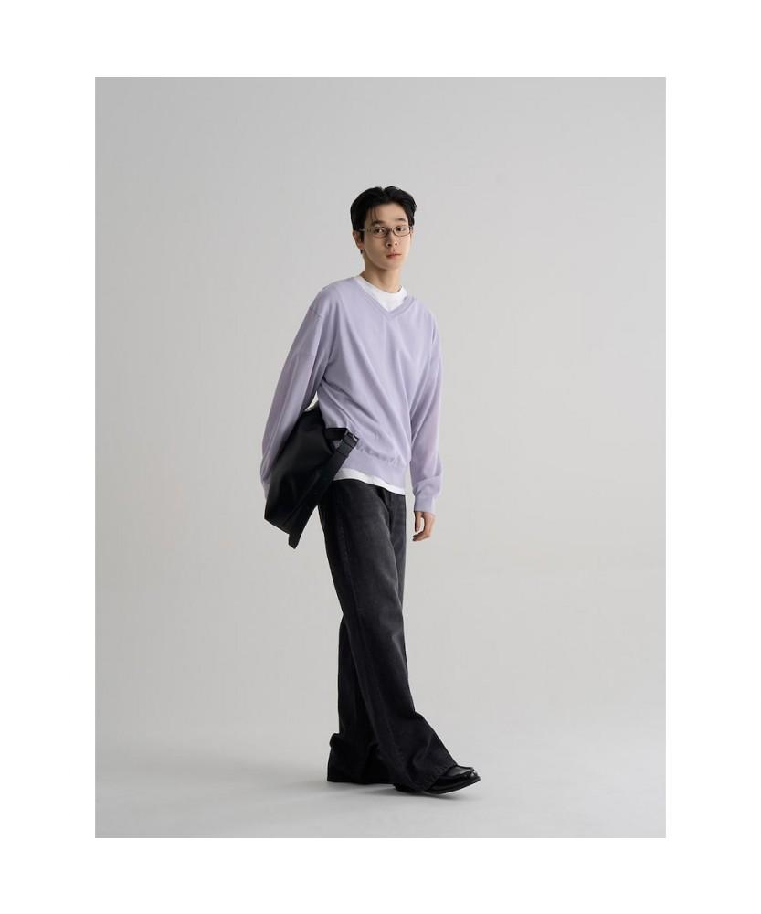 8seconds Lightweight V-Neck Knit Lavender