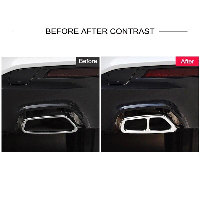 2 ks kufor auta Kryt rámu zadného hrdla Obloženie výfukového potrubia Diely Autopríslušenstvo pre BMW radu 5 G30 2018