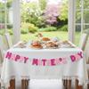 Joyful Mother's Day Banner Easy to Hang Mother's Day Glitter Banner Holiday Decoration Premium Cardstock Party Supply