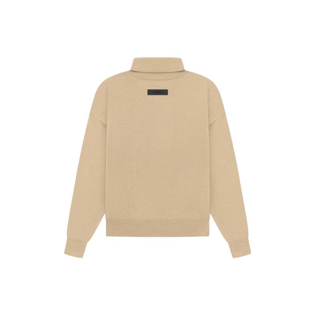 Fear Of God Essentials Ss23 Knit Turtleneck Women Tops Sand Off-White FOG-SS23-086