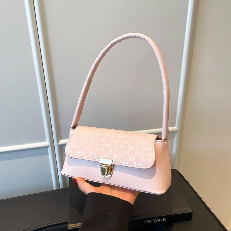 Bag Women's Bag 2025 New Simple Fashion Embossed Women's Shoulder Bag Premium Underarm Bag Small Square Bag