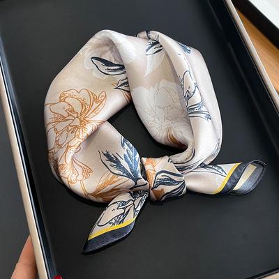 53 * 53cm Mulberry Silk Small Square Scarf Multifunctional Professional Fashion Decoration Silk Scarf For Spring And Autumn Warmth Shawl