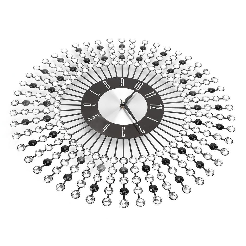 Schmiedeeisen Vintage Wanduhr Stumm Nicht tickend Hängeuhr für Zuhause Büro Klassenzimmer