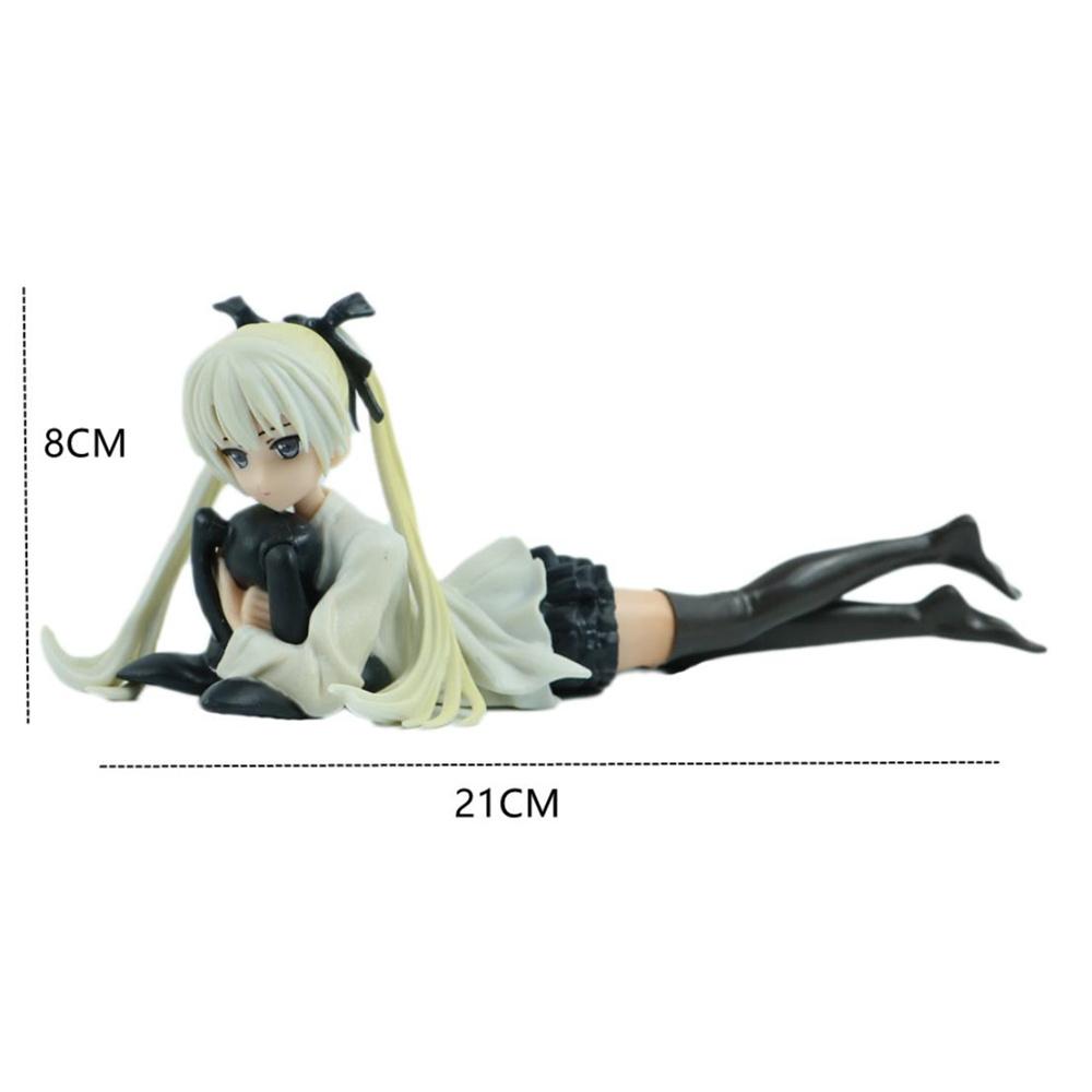 Anime Figure Cartoon Kawaiii Yosuga No Sora Kasugano Sora Sitting Position Action Figure Host Computer Chassis Decor Car Ornamen