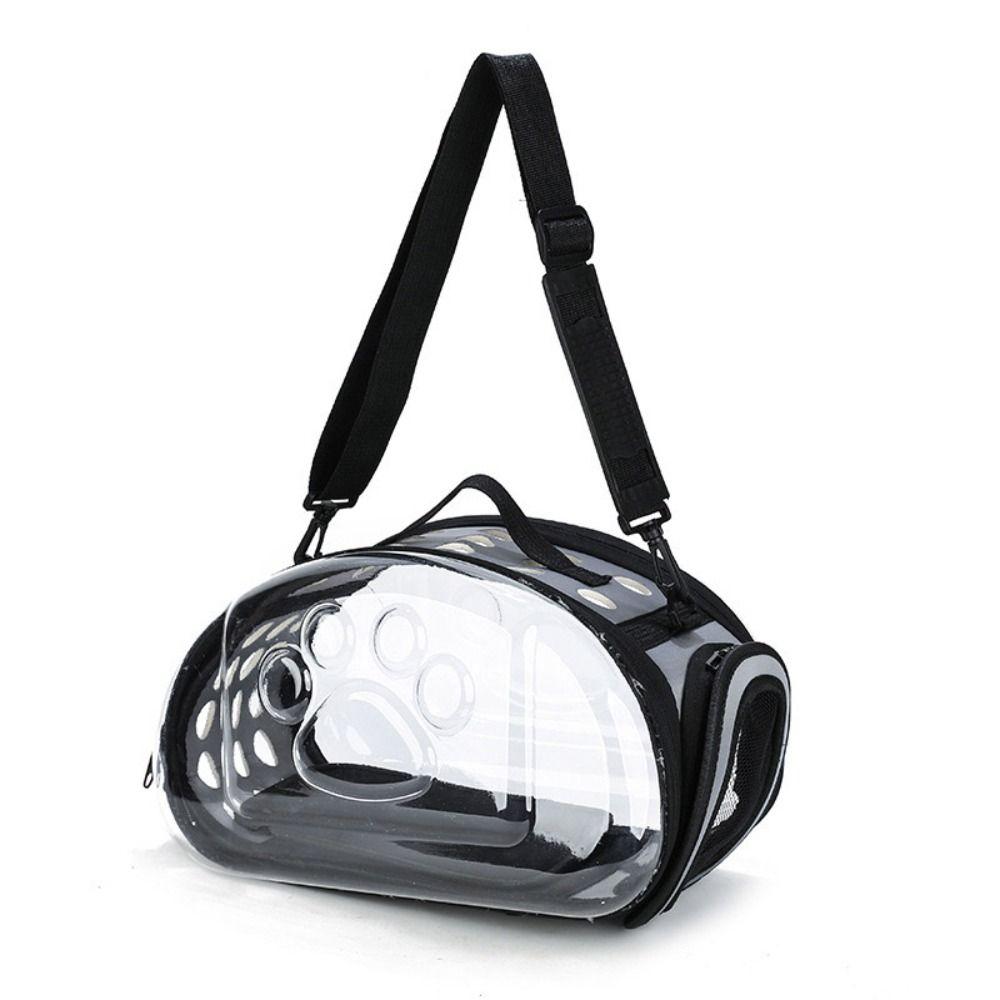 Foldable Cat Backpack Portable Pet Outing Bag Small Dog Transparent Pet Bag  Outdoor Travel