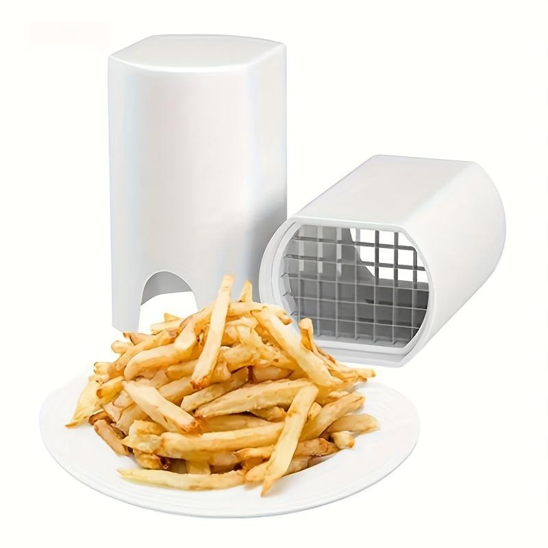 1pc White Electric French Fry Cutter , Multi Functional Potato Slicer with Grater Plate, Kitchen Gadget