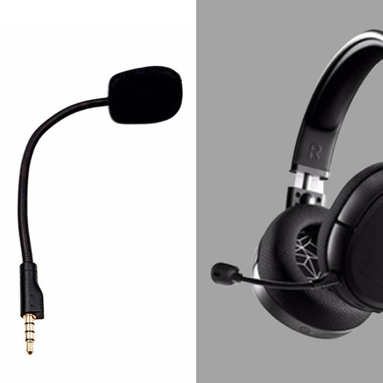 Headset Microphone Plug Play Replaceable Flexible 3.5mm Omnidirectional Gaming Headphone Microphone for Logitech-G Pro X
