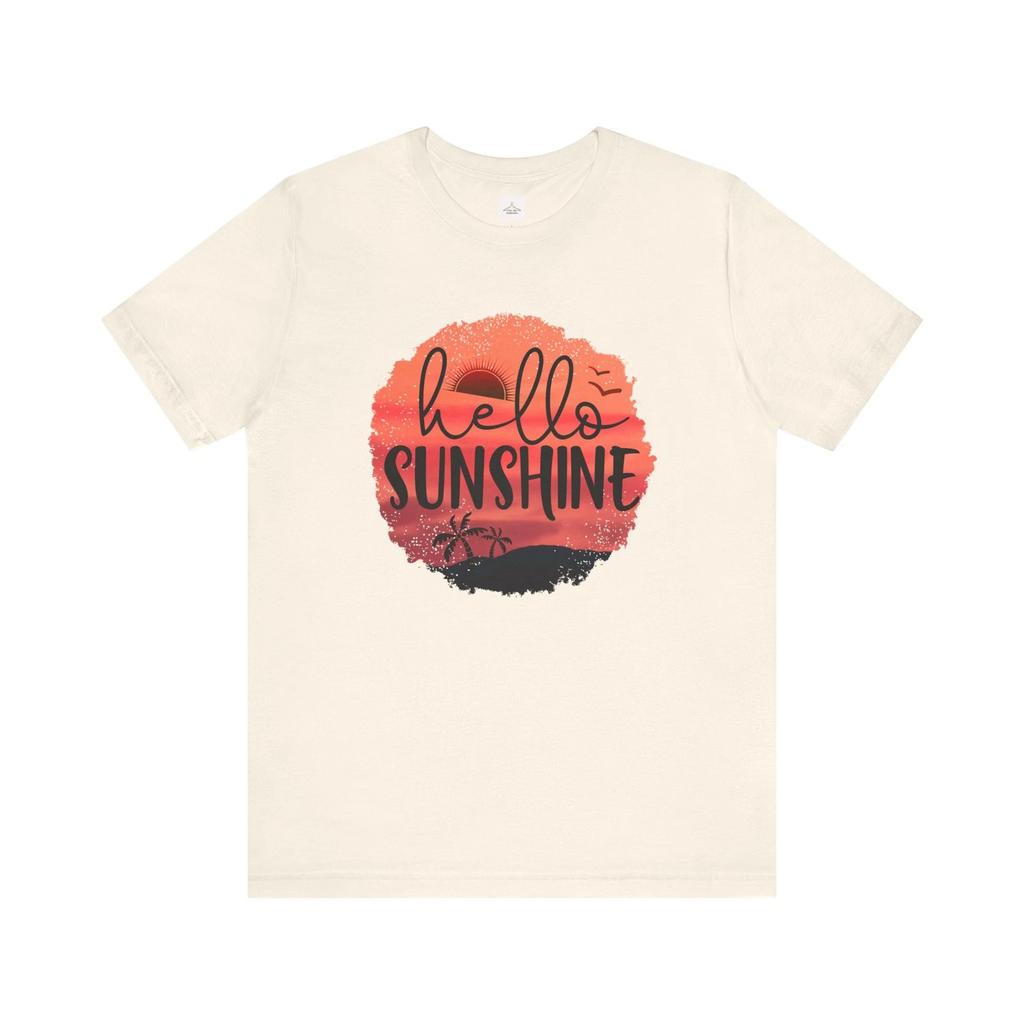 Hello Sunshine tee | Sunset circle graphic t-shirt 3