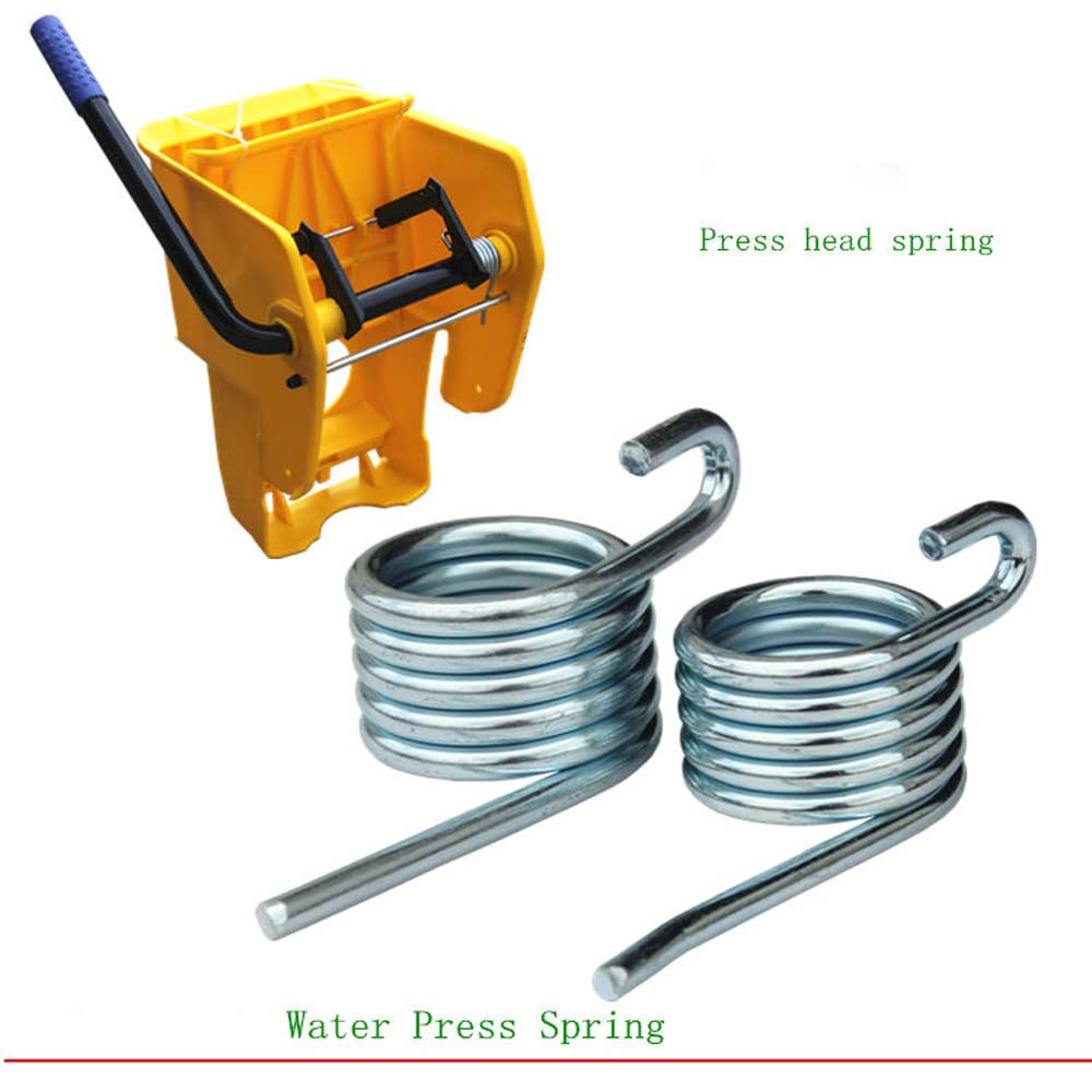 Replace the Hydraulic Spring for Commercial Mop Buckets; Torsion Springs Are Used for Wheeled Assemblies—silver 2PCS