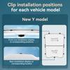 YZ For Model Y Juniper 2021-2026  Model YL 3 Highland Magnetic Sunshade Clips Car Glass Sun Visor Buckle Accessorie 3-8PCS