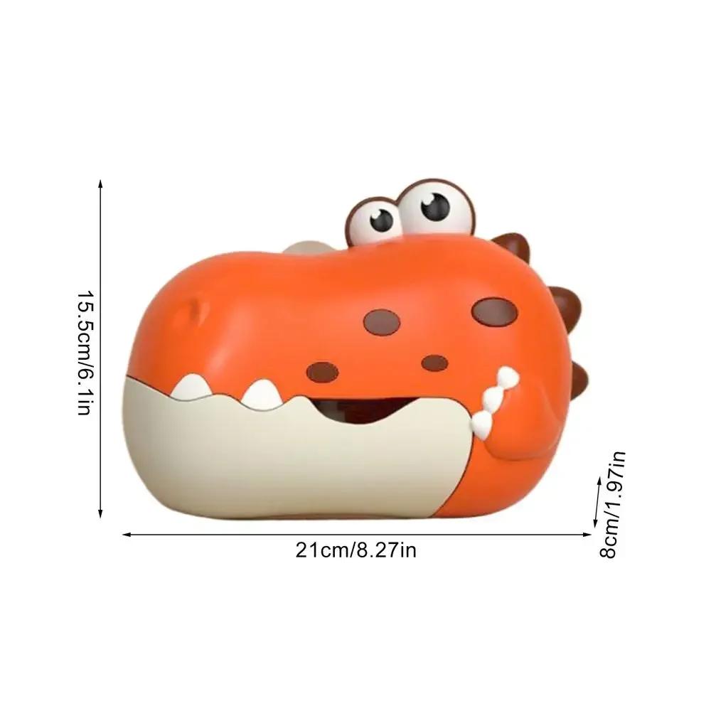 Dinosaur Blow Bubbles Baby Bath Toys Soap Automatic Bubbles Maker with Music Bathtub Bathroom Bubbles Machine Game Children Toy