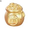 Auspicious Imitation Gold Ingot Ornament Plastic Mascot Display Crafts Home Decor