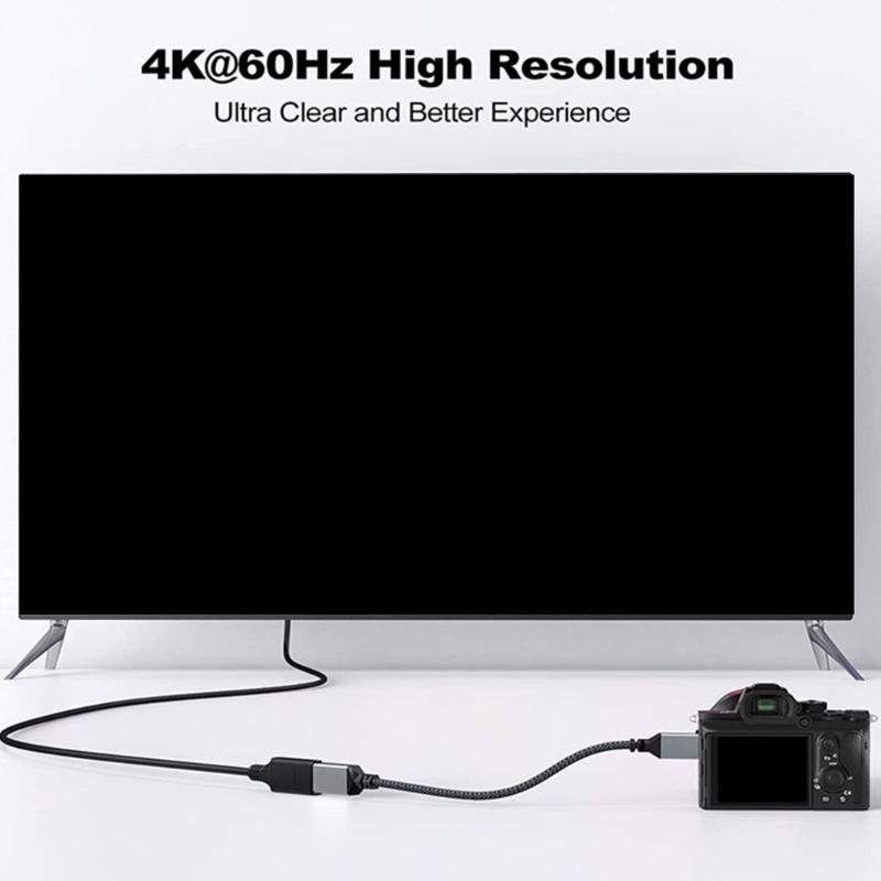 Fast Speed Video Male to Female Connector Cable Conversion Wire Line Supports 4K 60Hz for Home Entertainment