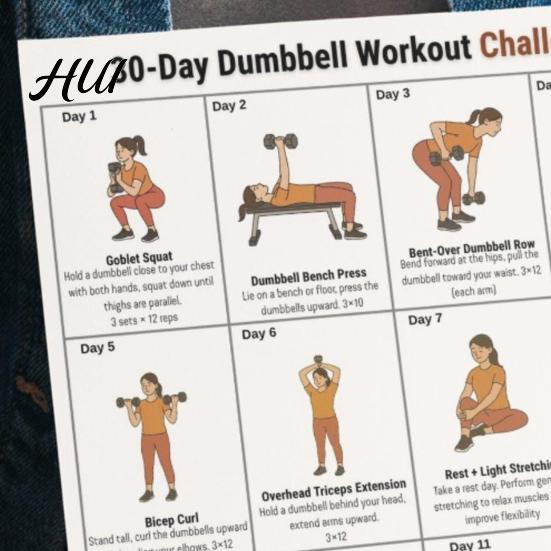 Dagelijkse Oefeningen Illustraties 2 Stuks Gevisualiseerd Trainingsplan 30-dagen Fitness Uitdaging Thuis voor Beginners Vetverbranding En Vormgeving Volledige Lichaamsspier