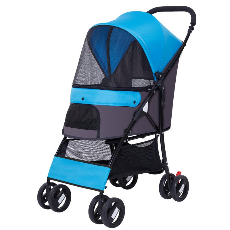 PC101 Cat dog and dog carts Outdoor portable foldable small and medium-sized dog pet carts