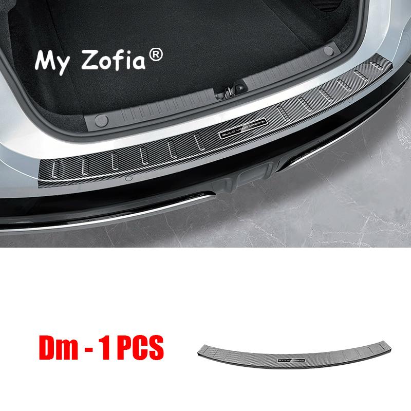 For BYD Han L 2025 2026 Car Rear Trunk Bumper Guard Cover Sticker Boot Plate ABS Carbon Fiber Protector Decoration Accessories