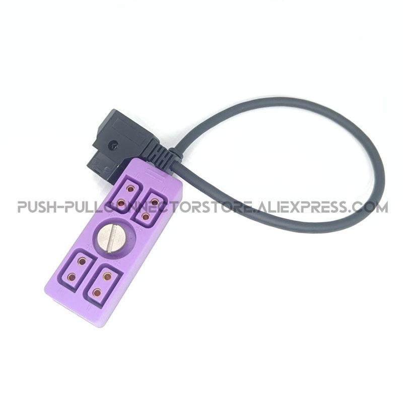 Soft Flexible Cable 1/4screw D-TAP to 4D-tap Female Camera power Distributor dtap splitter For TITLA