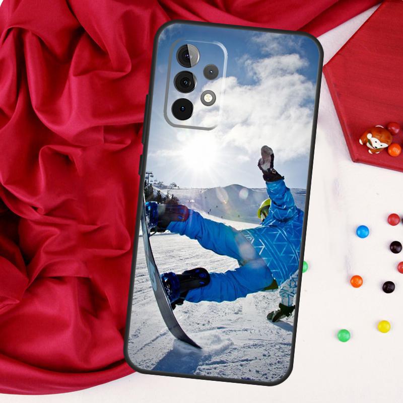 Cool Sports Snowboarding For Samsung Galaxy A15 A55 A53 A33 A35 A22 A32 A52 A54 A34 A14 A56 A36 A26 A16 A05 A06 Case
