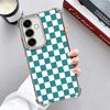 Retro Classic Chess Board Grid Plating Phone Case For Samsung A17 A07 A37 A57 A16 A56 A15 A55 A14 A54 A13 A53 A26 A36 A25 A35 A2