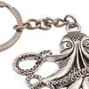 Keychain Pendant Octopus Design Multi-Tentacled Ocean Charm Alloy Key Chain Compact Size Backpack Bag