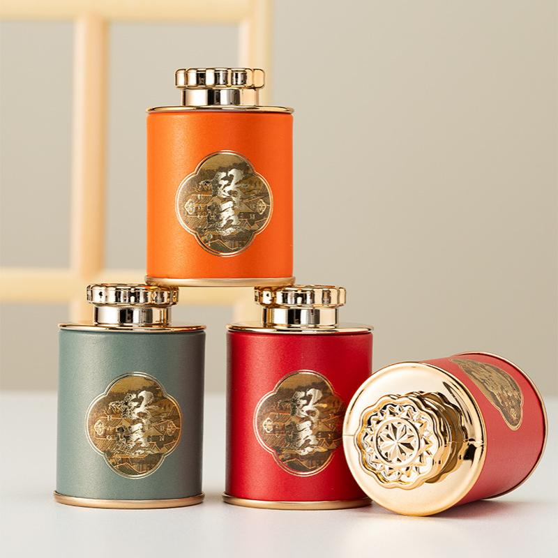 1/3 Pcs Mini Portable Empty Tea Can Household Green Black Tea Sealed Jar Portable Home Small Tea Packaging Box Storage Boxes
