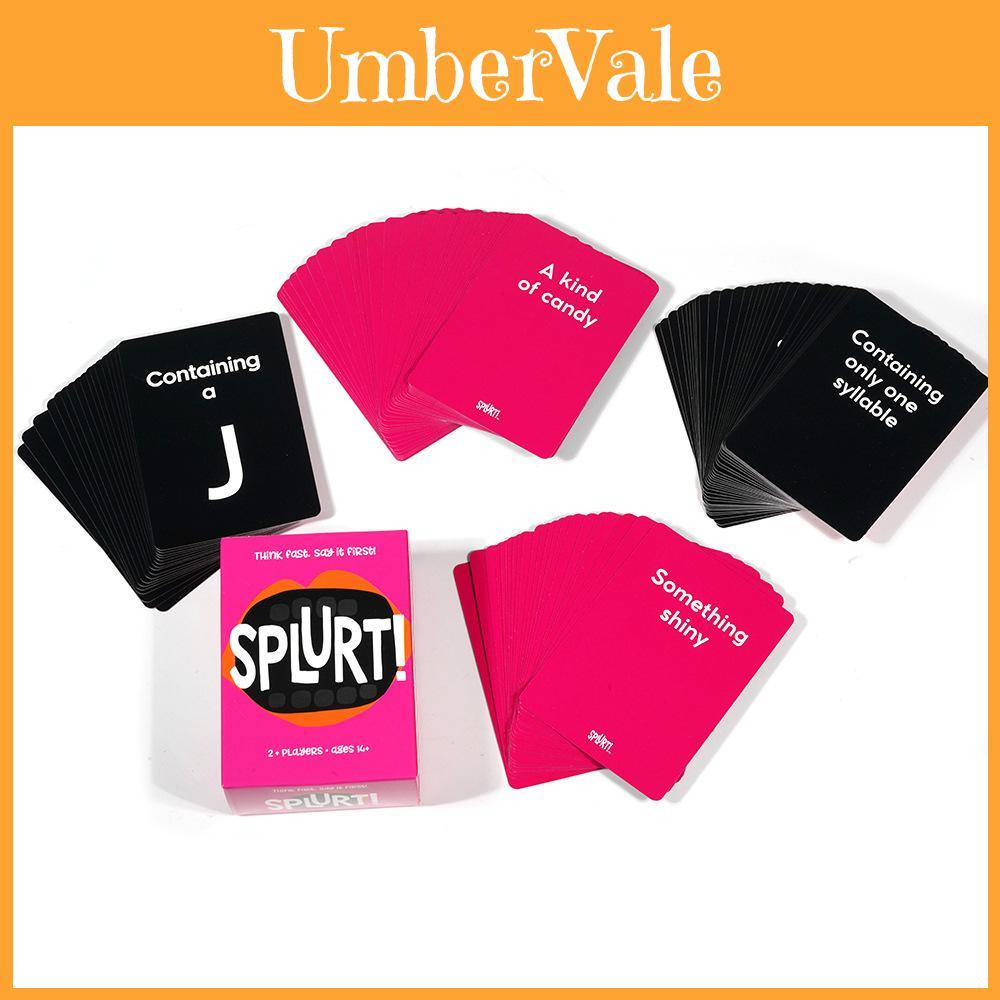 Splurt! Interactive Card Game For Fast Naming Skills Perfect For Parties And Social Events