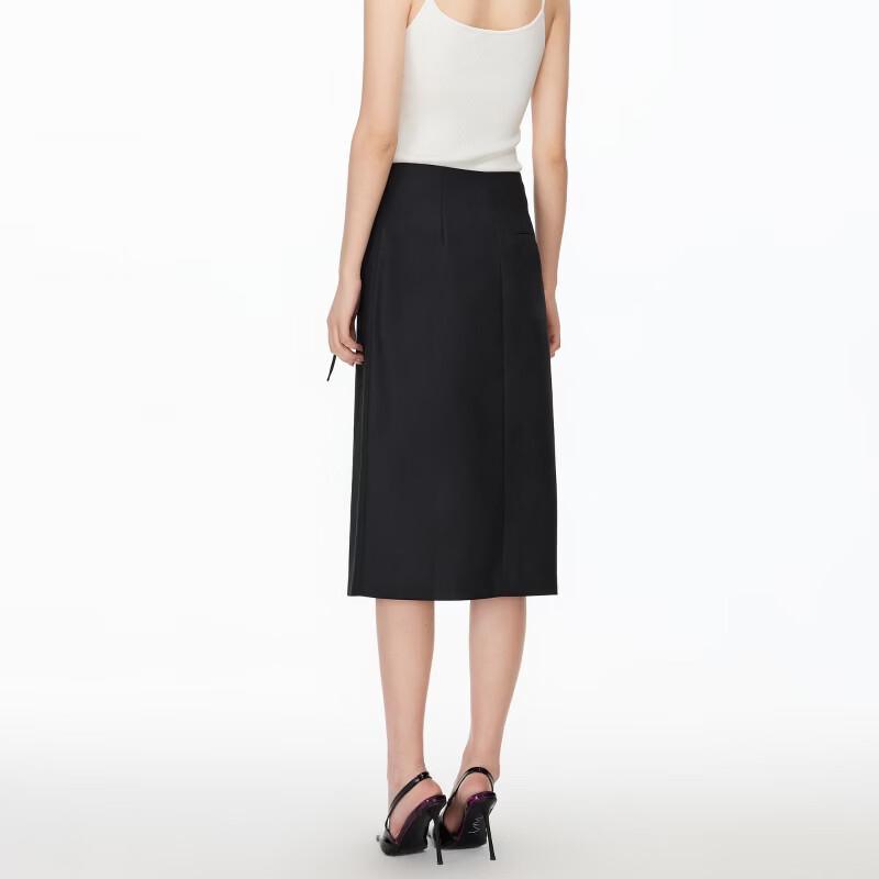 VEROMODA High-Waist Twist Slit Straight Skirt