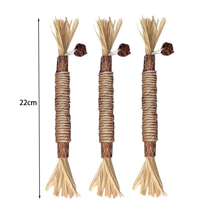 Silvervine & Catnip Cat Chew Toy Kitten Teething Pet Snack Stick Training Toy Cat Teeth Health Toy Kittens Chew Training Toy