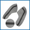 4Pcs/Set Car Door Armrest Protector Cover Microfiber Leather Pad Replacement for Honda Civic 10th Gen 2016 2017 2018 2019 2020 Black with Black Line