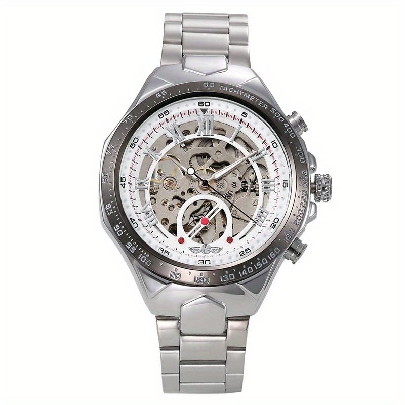 Classic Roma Dial Mechanical Watches Men Casual Sport Watches Luxury Heavy Skeleton Automatic Mechanical Wristwatches Men WINNER
