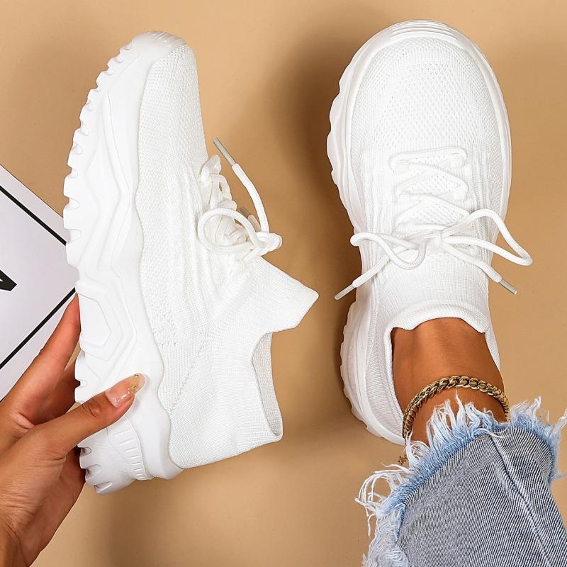 Women's New Spring Casual Comfortable Sports Shoes Breathable Lightweight Socks Shoes Fashionable Versatile Sneakers