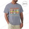 Summer Casual Tshirt Cassette Tape Music 80s Retro Old School Playlist T-shirt Fashion Fitness Tops Tshirt Hip Hop Streetwear