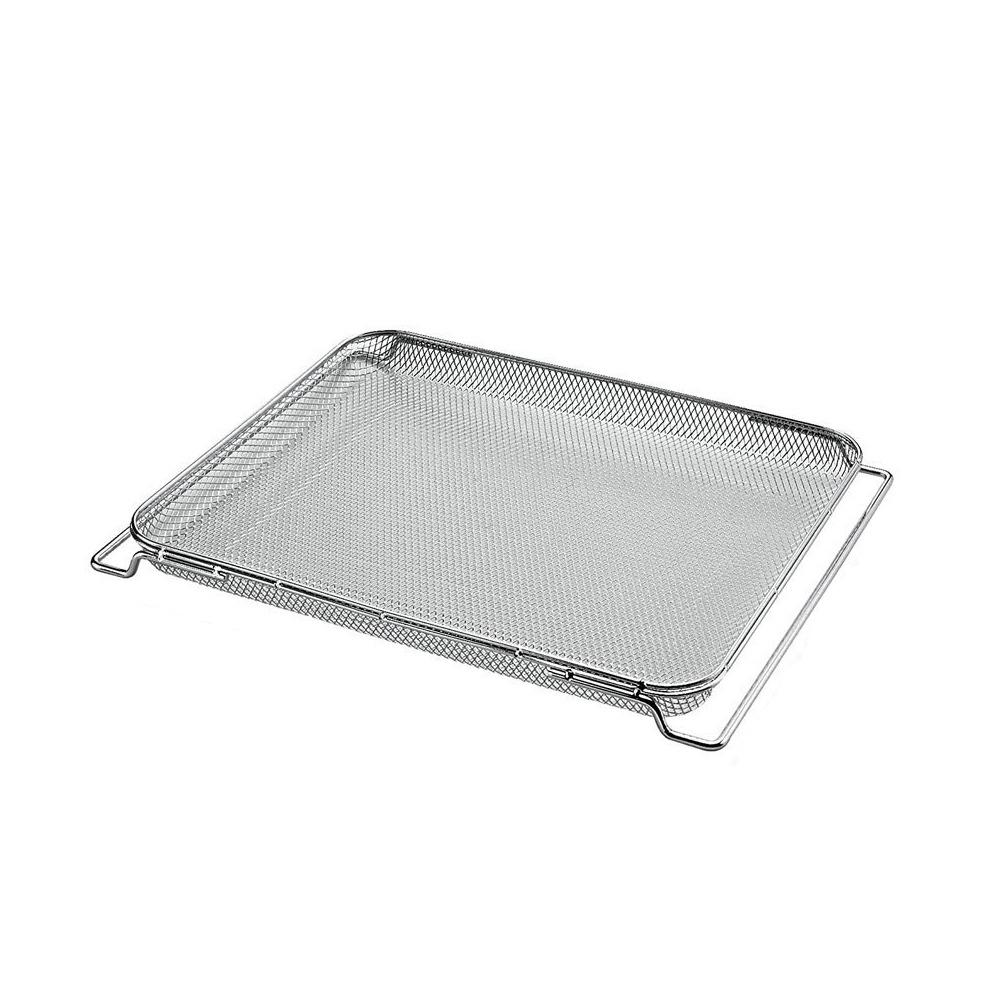 304 Stainless Steel Air Fryer Baking Net Dishwasher Safe Oven Crisper Tray Kitchen
